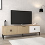 Hanah Home Neva 3802 Soporte para TV Roble y Blanco